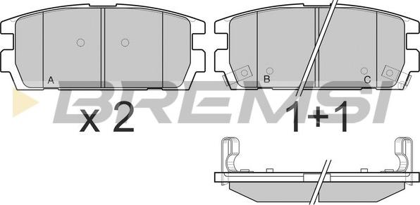 Bremsi BP3143 - Kit de plaquettes de frein, frein à disque cwaw.fr