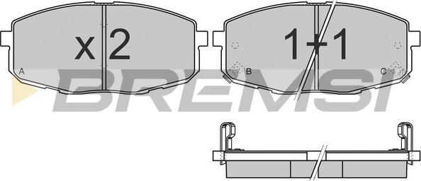 Bremsi BP3147 - Kit de plaquettes de frein, frein à disque cwaw.fr