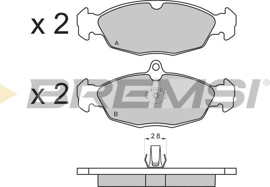 Bremsi BP3156 - Kit de plaquettes de frein, frein à disque cwaw.fr