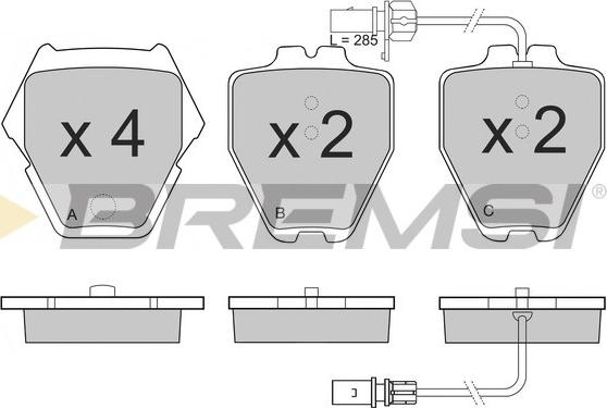 Bremsi BP3151 - Kit de plaquettes de frein, frein à disque cwaw.fr