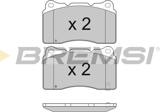 Bremsi BP3157 - Kit de plaquettes de frein, frein à disque cwaw.fr