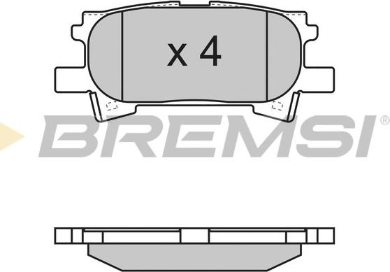 Bremsi BP3169 - Kit de plaquettes de frein, frein à disque cwaw.fr