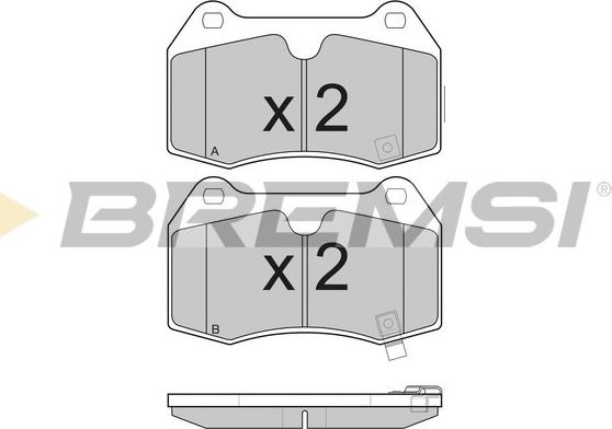 Bremsi BP3165 - Kit de plaquettes de frein, frein à disque cwaw.fr