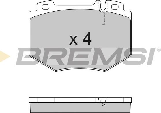 Bremsi BP3166 - Kit de plaquettes de frein, frein à disque cwaw.fr