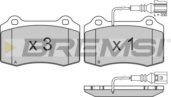 Bremsi BP3161 - Kit de plaquettes de frein, frein à disque cwaw.fr