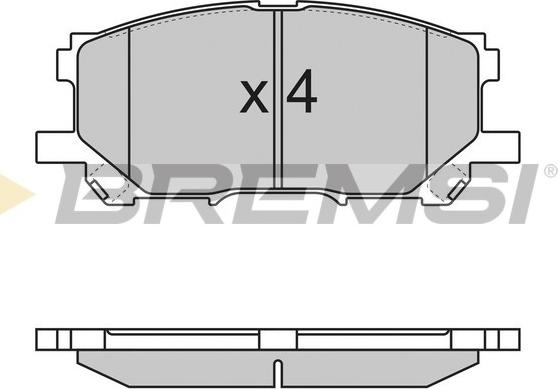 Bremsi BP3168 - Kit de plaquettes de frein, frein à disque cwaw.fr