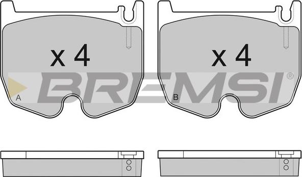 Bremsi BP3163 - Kit de plaquettes de frein, frein à disque cwaw.fr