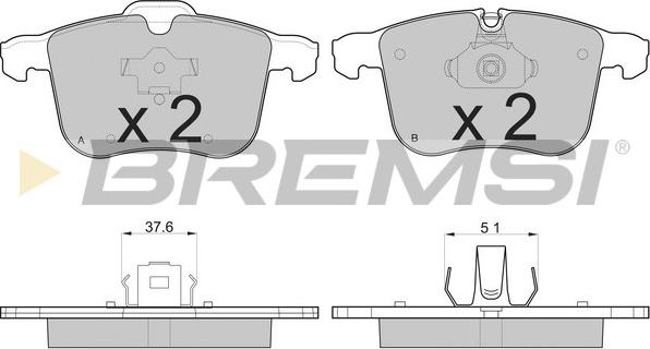 Bremsi BP3109 - Kit de plaquettes de frein, frein à disque cwaw.fr