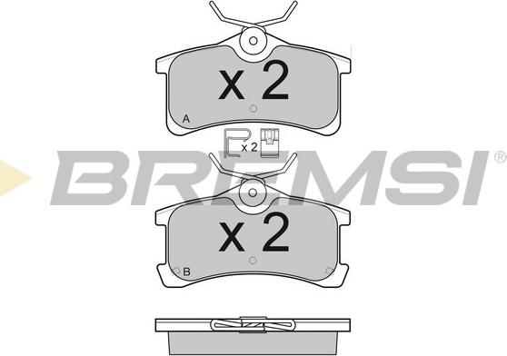 Bremsi BP3107 - Kit de plaquettes de frein, frein à disque cwaw.fr