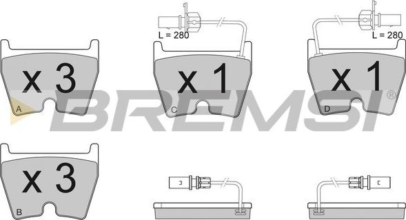 Bremsi BP3114 - Kit de plaquettes de frein, frein à disque cwaw.fr