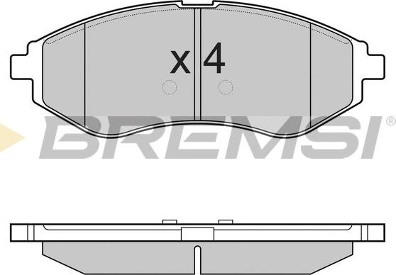 Bremsi BP3111 - Kit de plaquettes de frein, frein à disque cwaw.fr