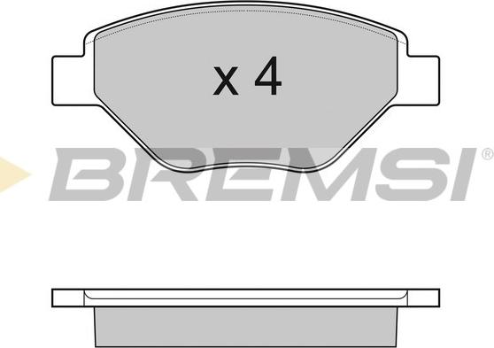 Bremsi BP3113 - Kit de plaquettes de frein, frein à disque cwaw.fr