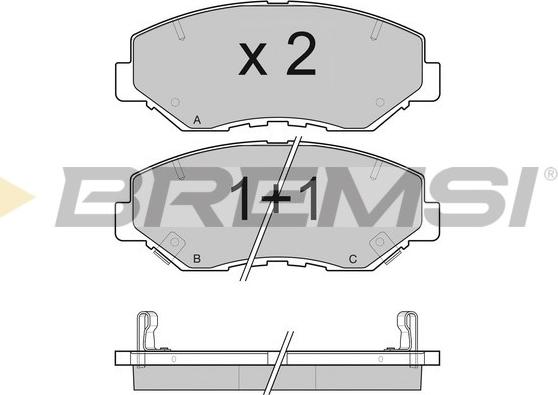 Bremsi BP3117 - Kit de plaquettes de frein, frein à disque cwaw.fr