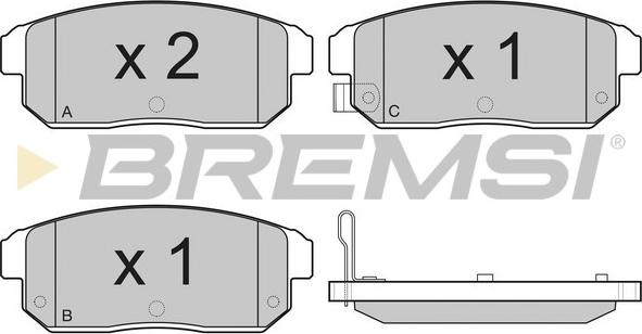 Bremsi BP3184 - Kit de plaquettes de frein, frein à disque cwaw.fr