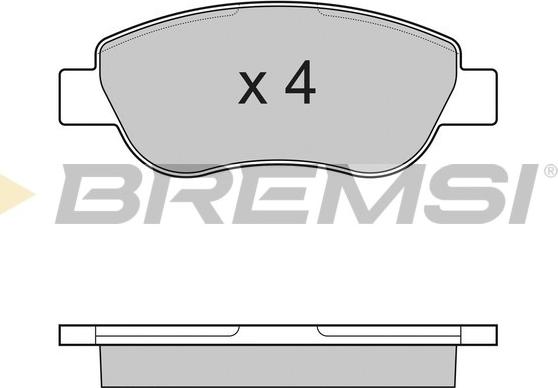 Bremsi BP3186 - Kit de plaquettes de frein, frein à disque cwaw.fr