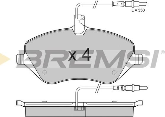 Bremsi BP3181 - Kit de plaquettes de frein, frein à disque cwaw.fr