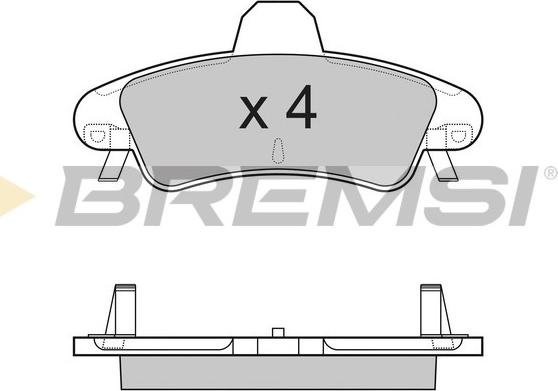 Bremsi BP3188 - Kit de plaquettes de frein, frein à disque cwaw.fr