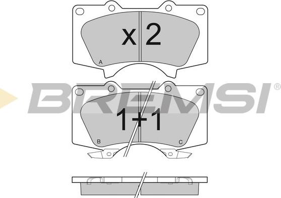 Bremsi BP3139 - Kit de plaquettes de frein, frein à disque cwaw.fr