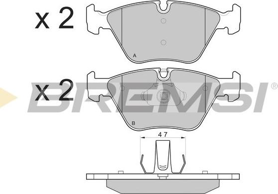 Bremsi BP3135 - Kit de plaquettes de frein, frein à disque cwaw.fr