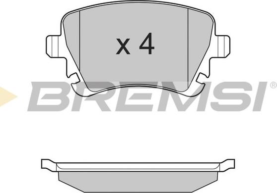 Bremsi BP3130 - Kit de plaquettes de frein, frein à disque cwaw.fr