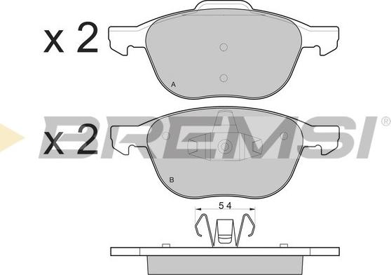 Bremsi BP3133 - Kit de plaquettes de frein, frein à disque cwaw.fr