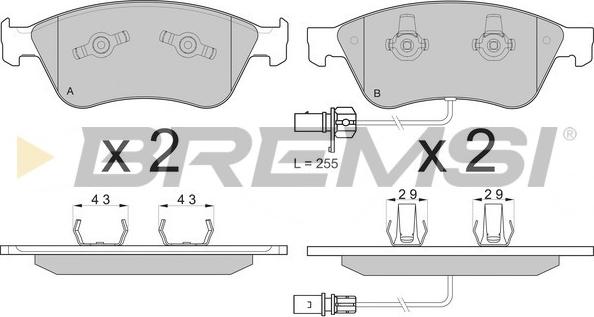 Bremsi BP3137 - Kit de plaquettes de frein, frein à disque cwaw.fr