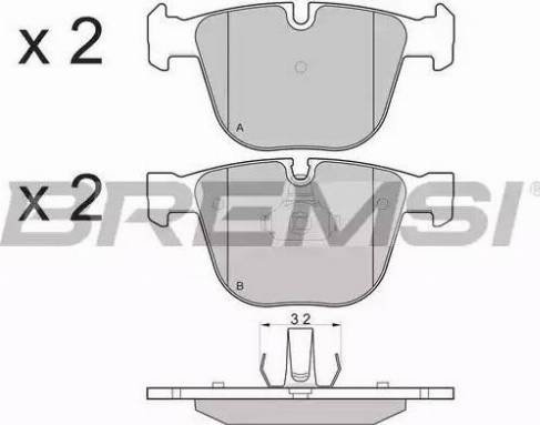 Bremsi BP3129 - Kit de plaquettes de frein, frein à disque cwaw.fr