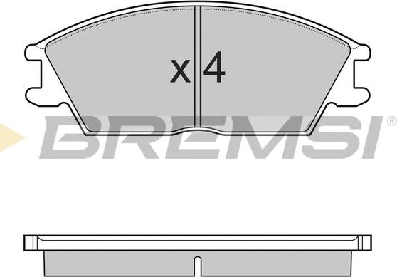 Bremsi BP3124 - Kit de plaquettes de frein, frein à disque cwaw.fr