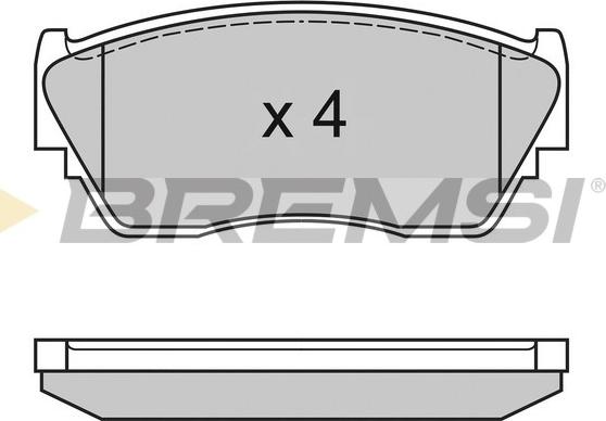 Bremsi BP3125 - Kit de plaquettes de frein, frein à disque cwaw.fr