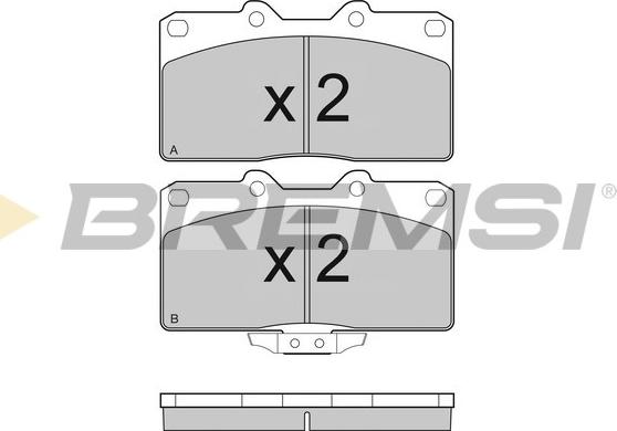 Bremsi BP3128 - Kit de plaquettes de frein, frein à disque cwaw.fr