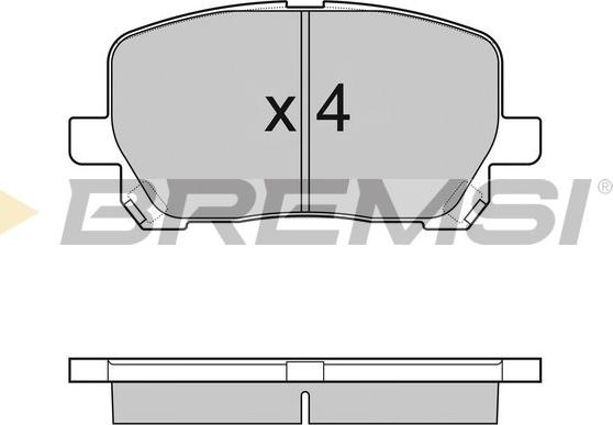 Bremsi BP3127 - Kit de plaquettes de frein, frein à disque cwaw.fr