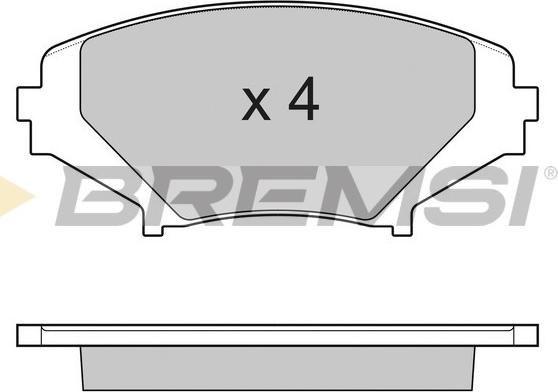 Bremsi BP3170 - Kit de plaquettes de frein, frein à disque cwaw.fr