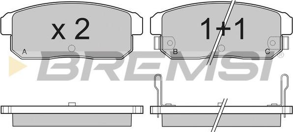 Bremsi BP3171 - Kit de plaquettes de frein, frein à disque cwaw.fr