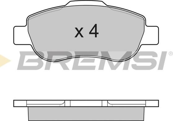 Bremsi BP3178 - Kit de plaquettes de frein, frein à disque cwaw.fr