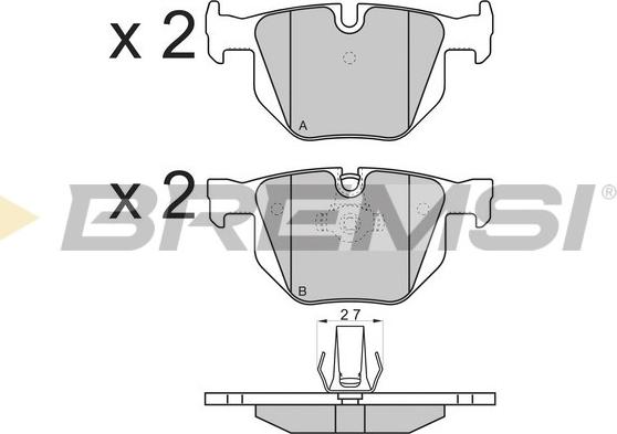 Bremsi BP3173 - Kit de plaquettes de frein, frein à disque cwaw.fr