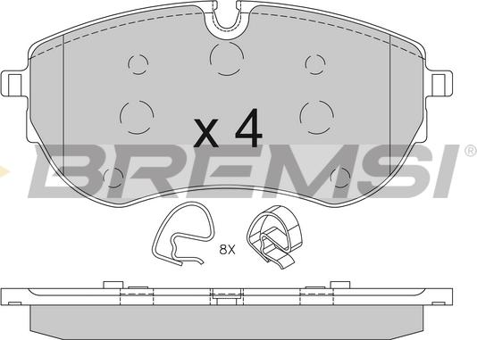 Bremsi BP3849 - Kit de plaquettes de frein, frein à disque cwaw.fr