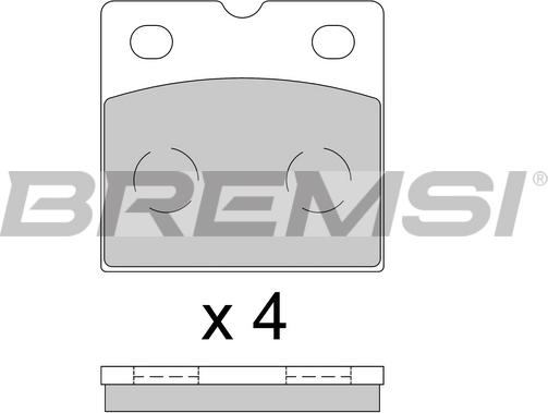 Bremsi BP3851 - Kit de plaquettes de frein, disque de frein de stationnement cwaw.fr