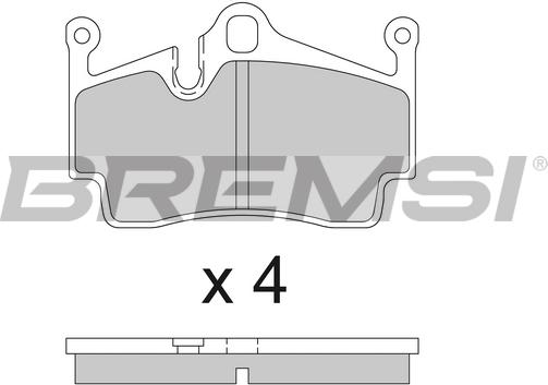 Bremsi BP3857 - Kit de plaquettes de frein, frein à disque cwaw.fr