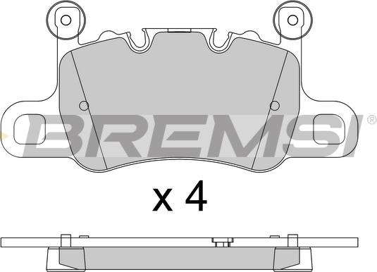 Bremsi BP3804 - Kit de plaquettes de frein, frein à disque cwaw.fr