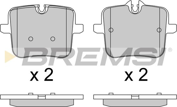 Bremsi BP3805 - Kit de plaquettes de frein, frein à disque cwaw.fr