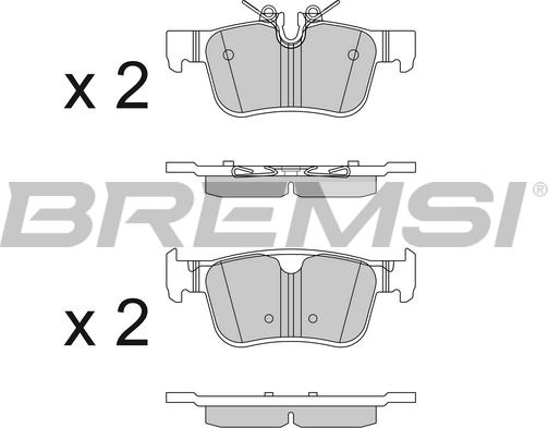 Bremsi BP3819 - Kit de plaquettes de frein, frein à disque cwaw.fr