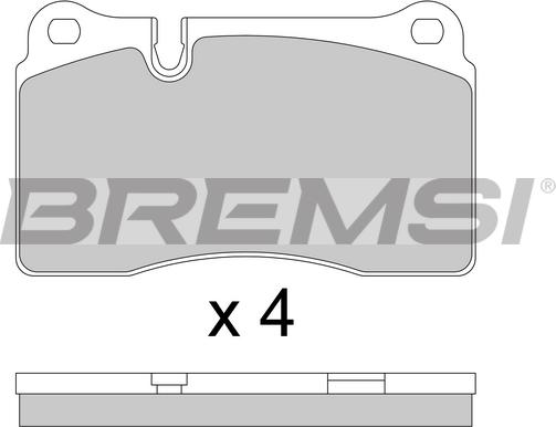 Bremsi BP3815 - Kit de plaquettes de frein, frein à disque cwaw.fr