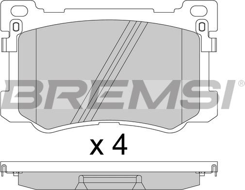 Bremsi BP3813 - Kit de plaquettes de frein, frein à disque cwaw.fr