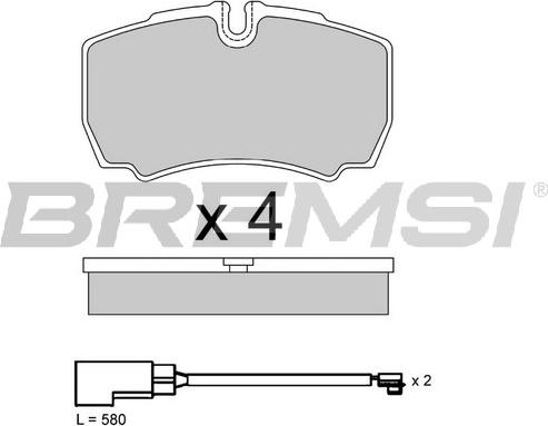 Bremsi BP3888 - Kit de plaquettes de frein, frein à disque cwaw.fr