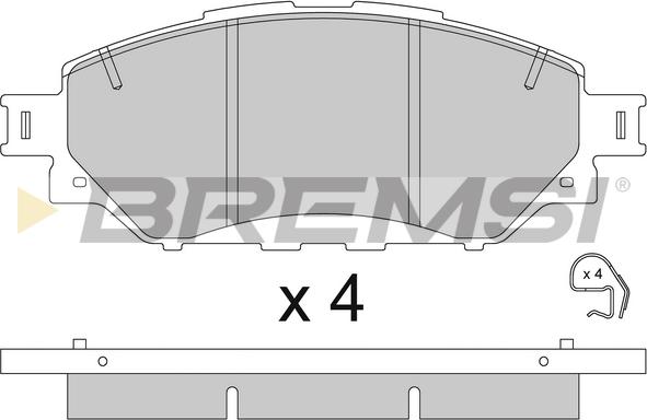 Bremsi BP3838 - Kit de plaquettes de frein, frein à disque cwaw.fr