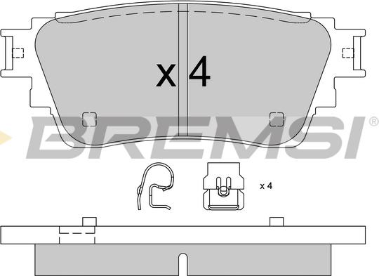 Bremsi BP3826 - Kit de plaquettes de frein, frein à disque cwaw.fr