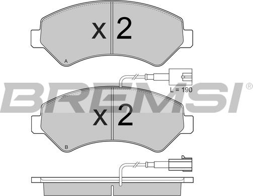 Bremsi BP3871 - Kit de plaquettes de frein, frein à disque cwaw.fr