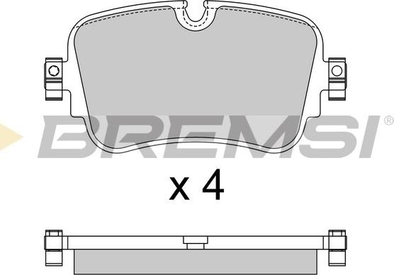 Bremsi BP3878 - Kit de plaquettes de frein, frein à disque cwaw.fr