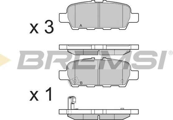 Bremsi BP3395 - Kit de plaquettes de frein, frein à disque cwaw.fr