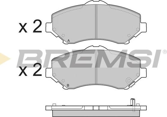 Bremsi BP3396 - Kit de plaquettes de frein, frein à disque cwaw.fr